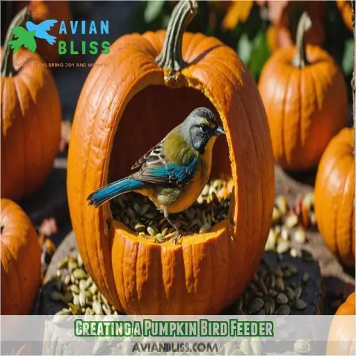 Creating a Pumpkin Bird Feeder