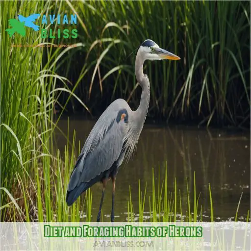 Diet and Foraging Habits of Herons