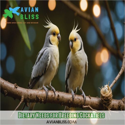 Dietary Needs for Breeding Cockatiels