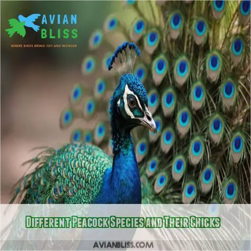 Different Peacock Species and Their Chicks