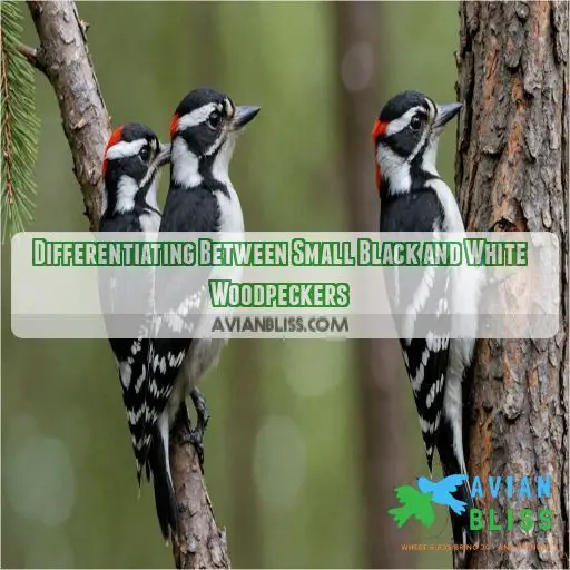 Differentiating Between Small Black and White Woodpeckers