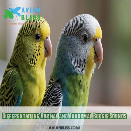 Differentiating Normal and Abnormal Budgie Sounds