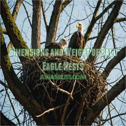 Dimensions and Weight of Bald Eagle Nests