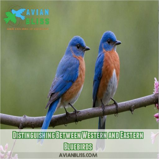 Distinguishing Between Western and Eastern Bluebirds