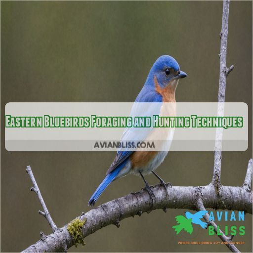 Eastern Bluebirds Foraging and Hunting Techniques