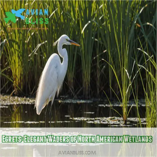 Egrets: Elegant Waders of North American Wetlands