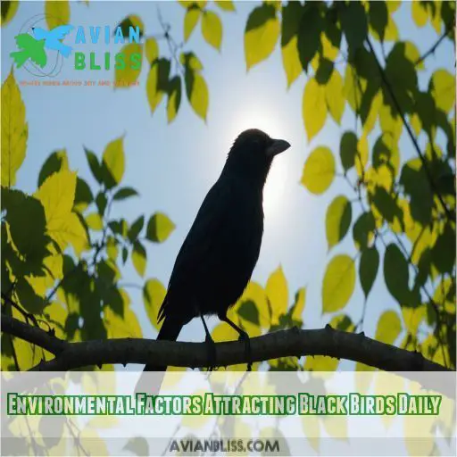 Environmental Factors Attracting Black Birds Daily