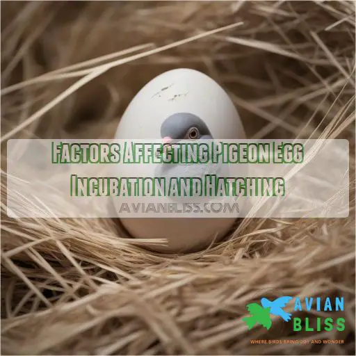 Factors Affecting Pigeon Egg Incubation and Hatching