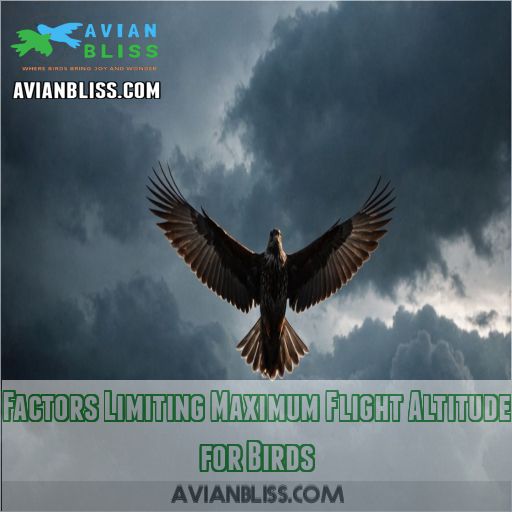 Factors Limiting Maximum Flight Altitude for Birds