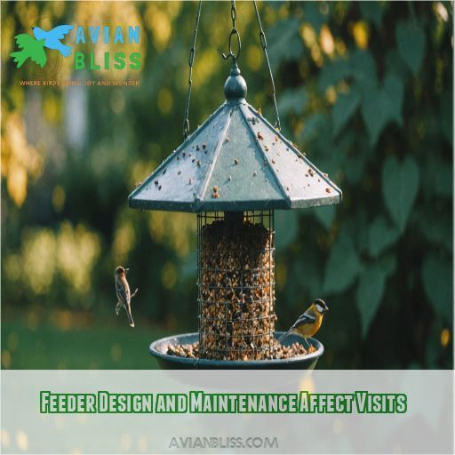 Feeder Design and Maintenance Affect Visits