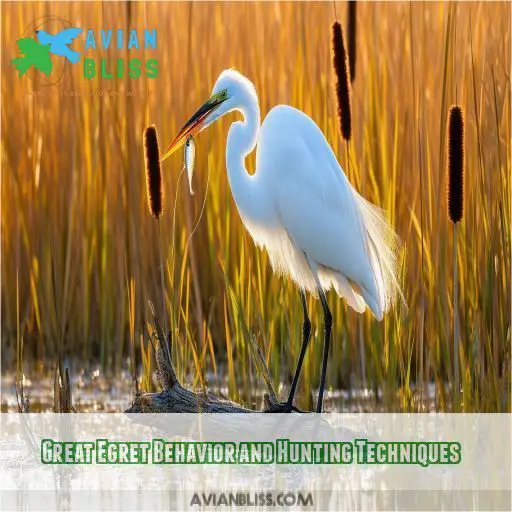 Great Egret Behavior and Hunting Techniques