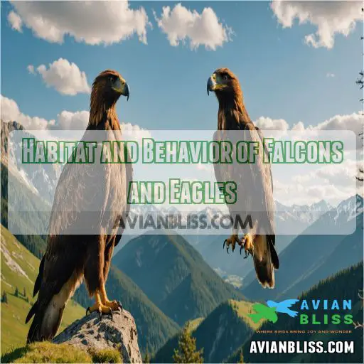 Habitat and Behavior of Falcons and Eagles