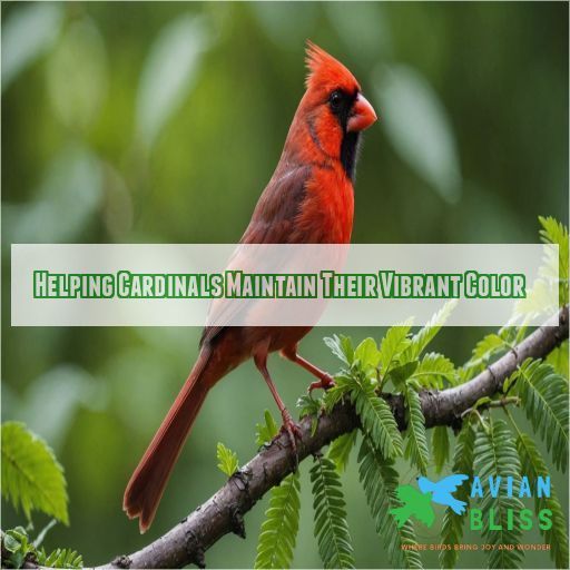 Helping Cardinals Maintain Their Vibrant Color