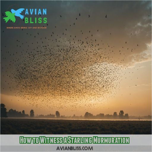 How to Witness a Starling Murmuration