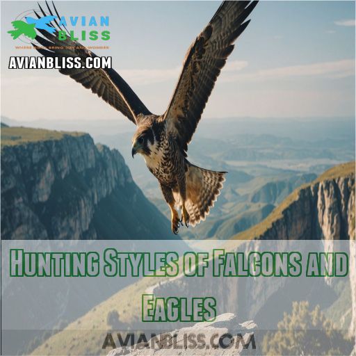 Hunting Styles of Falcons and Eagles