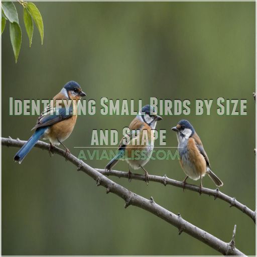 Identifying Small Birds by Size and Shape