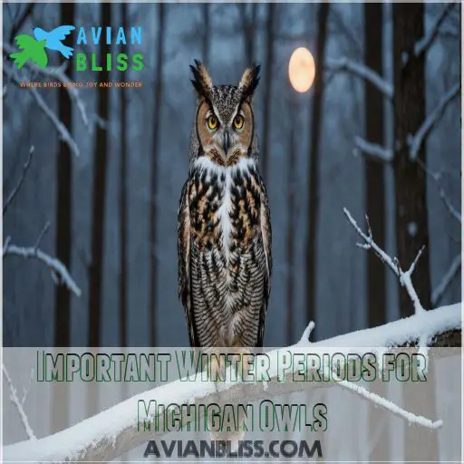 Important Winter Periods for Michigan Owls