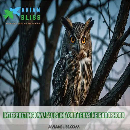 Interpreting Owl Calls in Your Texas Neighborhood