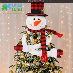 Juegoal Christmas Snowman Tree Topper,