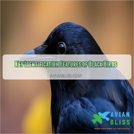 Key Identification Features of Black Birds