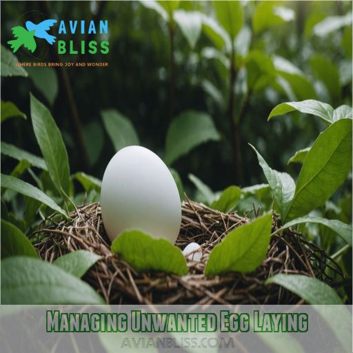 Managing Unwanted Egg Laying