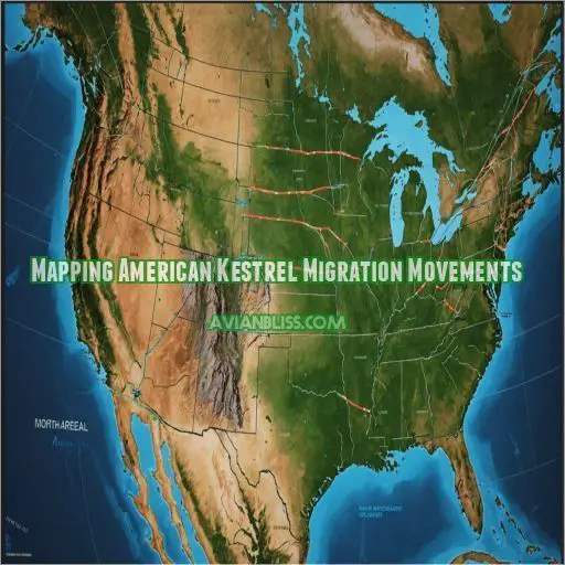 Mapping American Kestrel Migration Movements