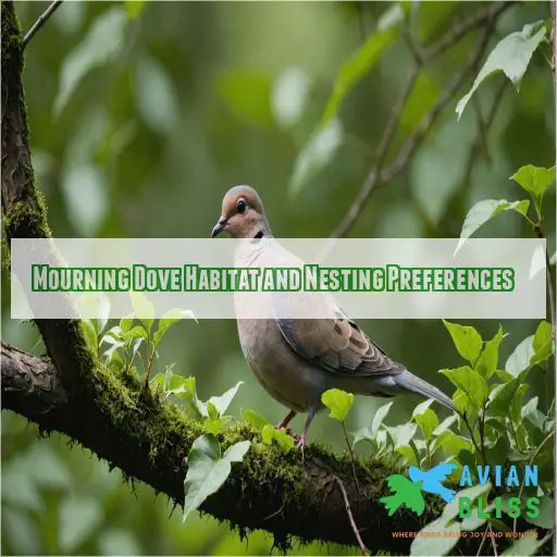 Mourning Dove Habitat and Nesting Preferences