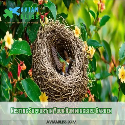 Nesting Support in Your Hummingbird Garden