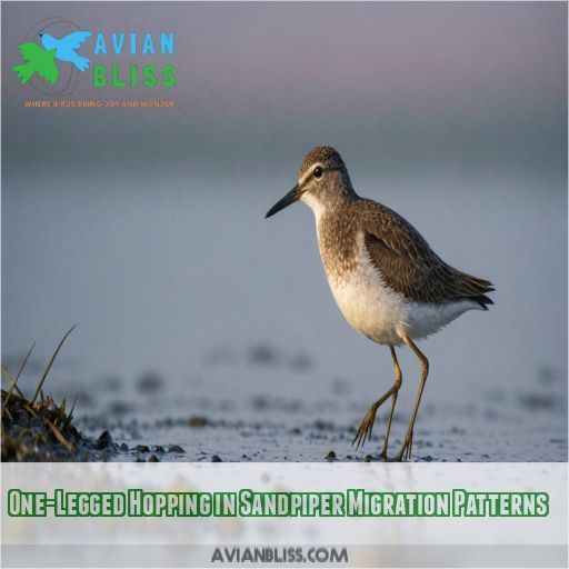 One-Legged Hopping in Sandpiper Migration Patterns