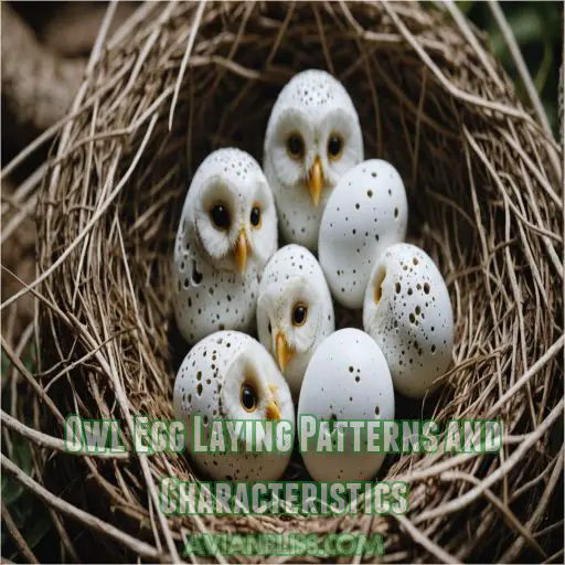 Owl Egg Laying Patterns and Characteristics