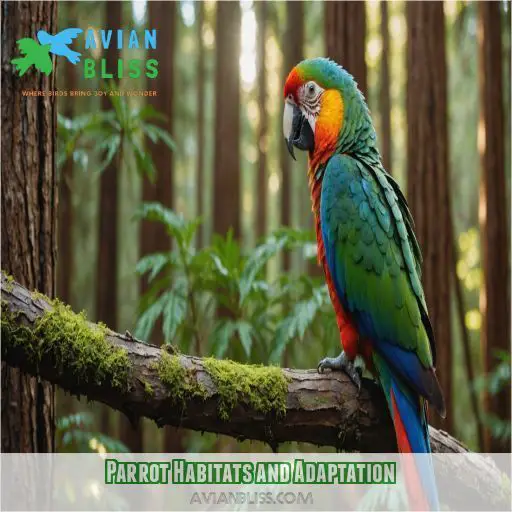 Parrot Habitats and Adaptation