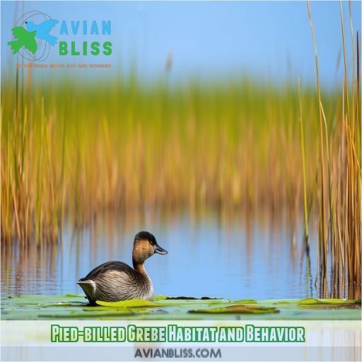 Pied-billed Grebe Habitat and Behavior