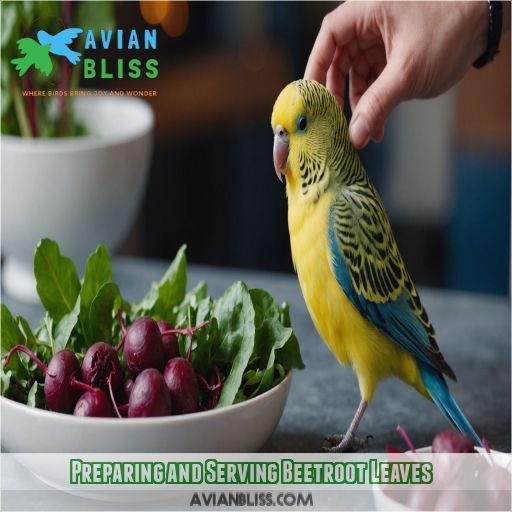 Preparing and Serving Beetroot Leaves