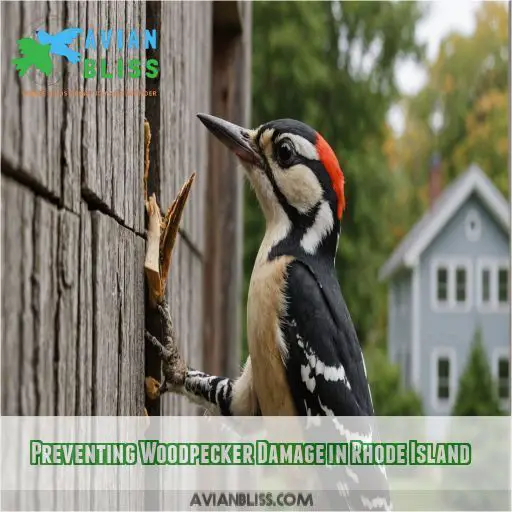 Preventing Woodpecker Damage in Rhode Island