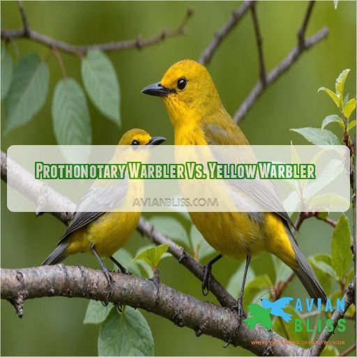 Prothonotary Warbler Vs. Yellow Warbler