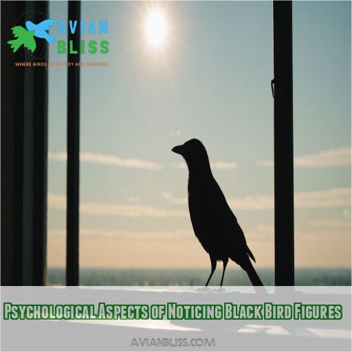 Psychological Aspects of Noticing Black Bird Figures