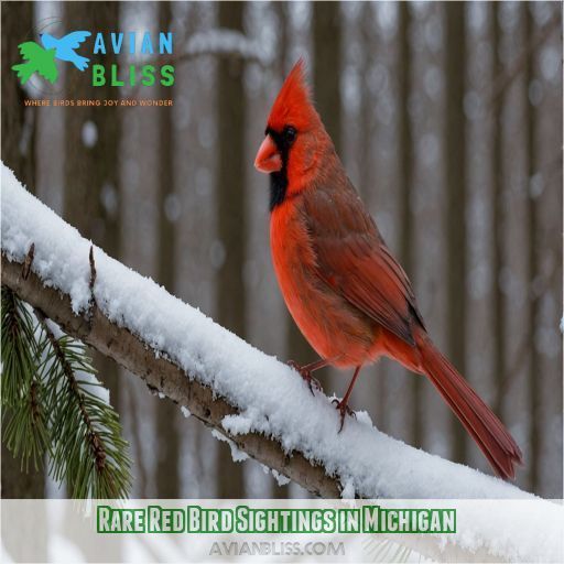 Rare Red Bird Sightings in Michigan