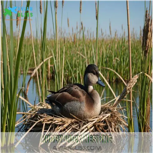 Ruddy Duck Nesting