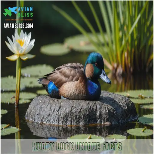 Ruddy Duck Unique Facts