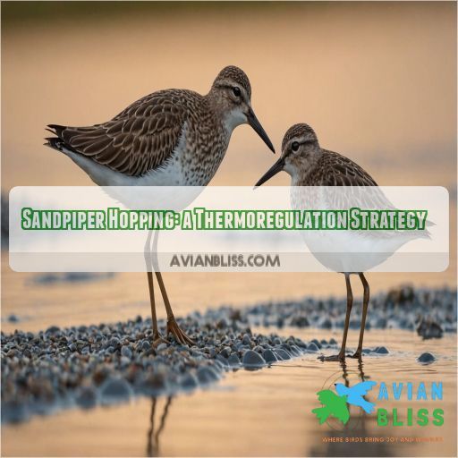 Sandpiper Hopping: a Thermoregulation Strategy