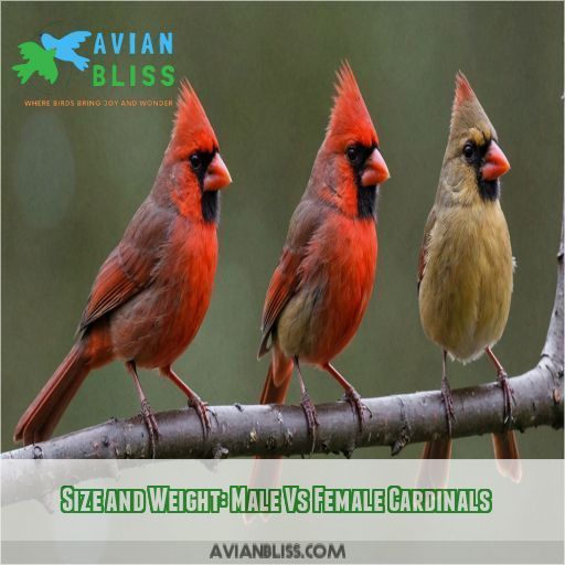 Size and Weight: Male Vs Female Cardinals