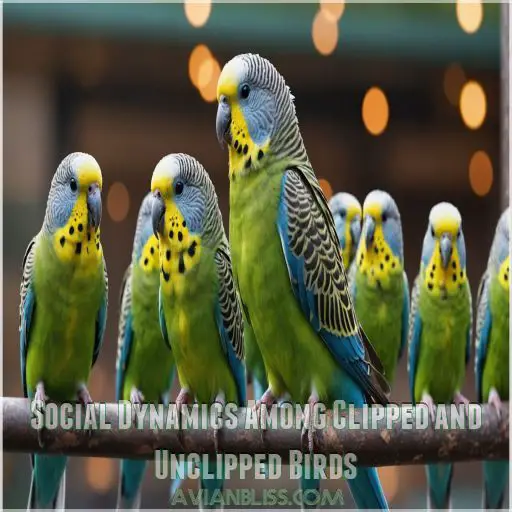 Social Dynamics Among Clipped and Unclipped Birds