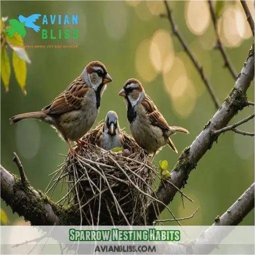 Sparrow Nesting Habits