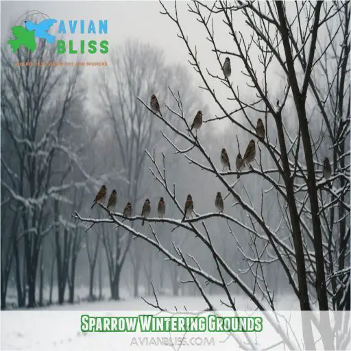 Sparrow Wintering Grounds