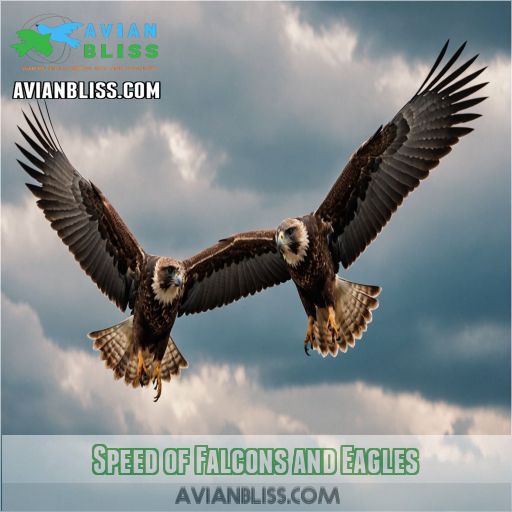 Speed of Falcons and Eagles