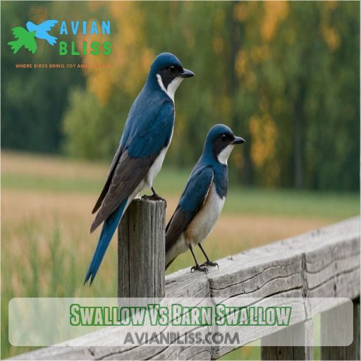 Swallow Vs Barn Swallow