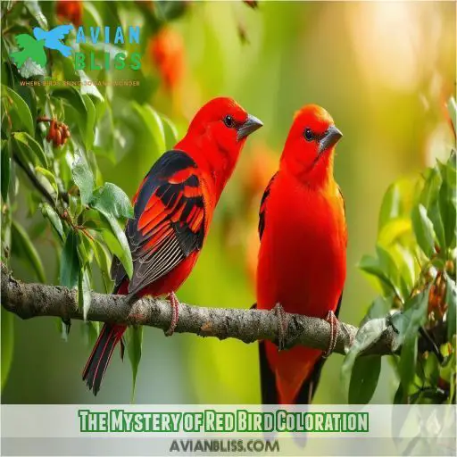 The Mystery of Red Bird Coloration