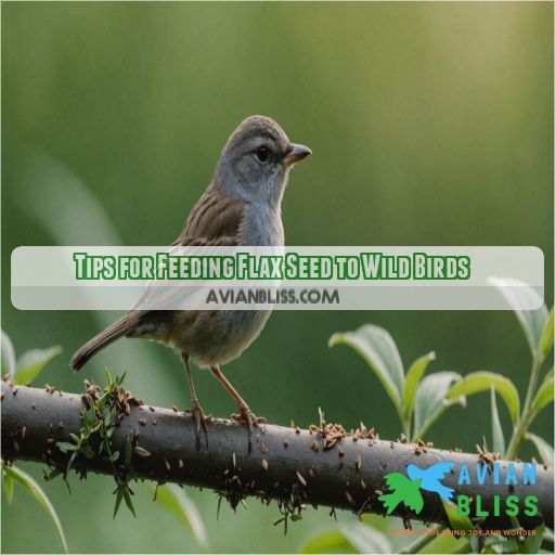 Tips for Feeding Flax Seed to Wild Birds