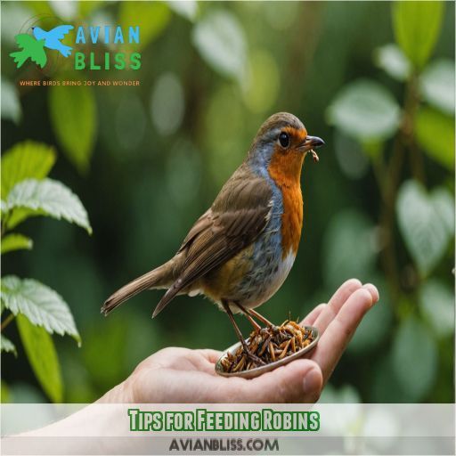 Tips for Feeding Robins