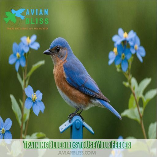 Training Bluebirds to Use Your Feeder